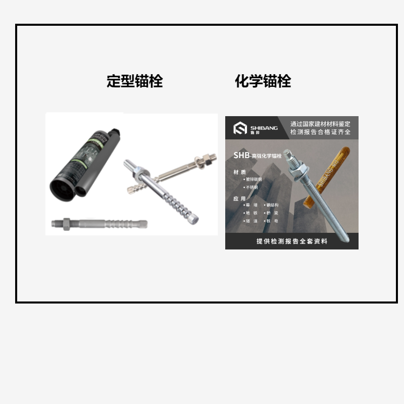 定型錨栓和化學(xué)錨栓之間的區(qū)別？你知道嗎？